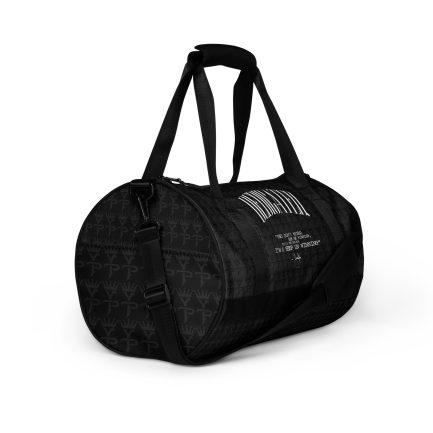 Dedicated Black & Grey - All-over print gym bag