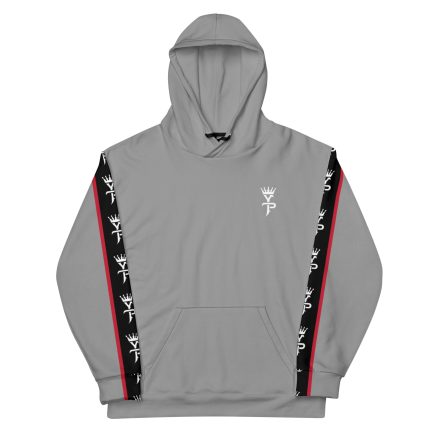Dedicated - Grey & Red - Unisex Hoodie