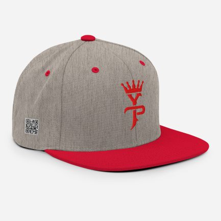 YP Crown Grey & Red - Snapback Hat
