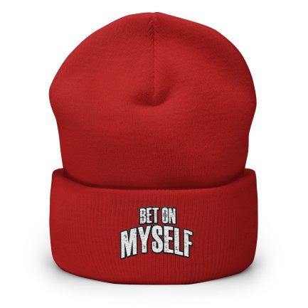 Bet On Myself RED - Cuffed Beanie
