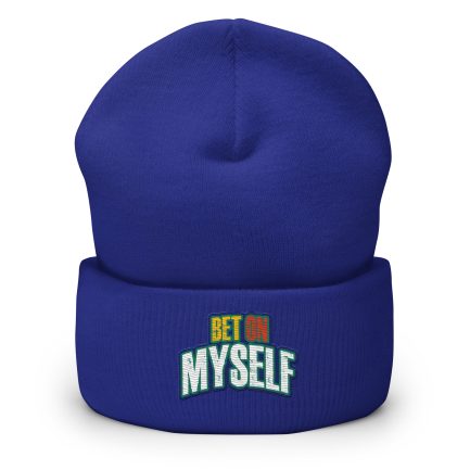Bet On Myself Royal - Cuffed Beanie